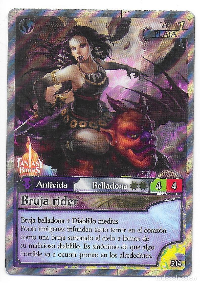 Trading Cards: PANINI - Fantasy Riders 2018 - N&uacute;mero 314 Bruja rider PLATA