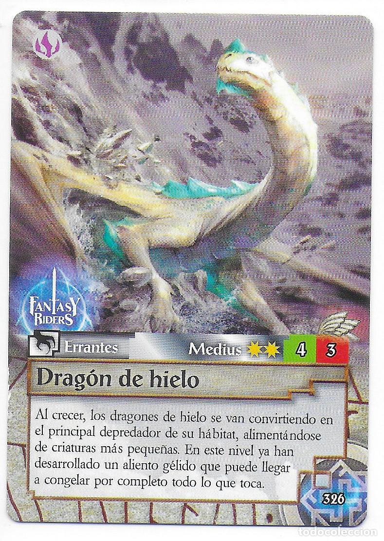 Trading Cards: PANINI - Fantasy Riders 2018 - N&uacute;mero 326 Drag&oacute;n de hielo