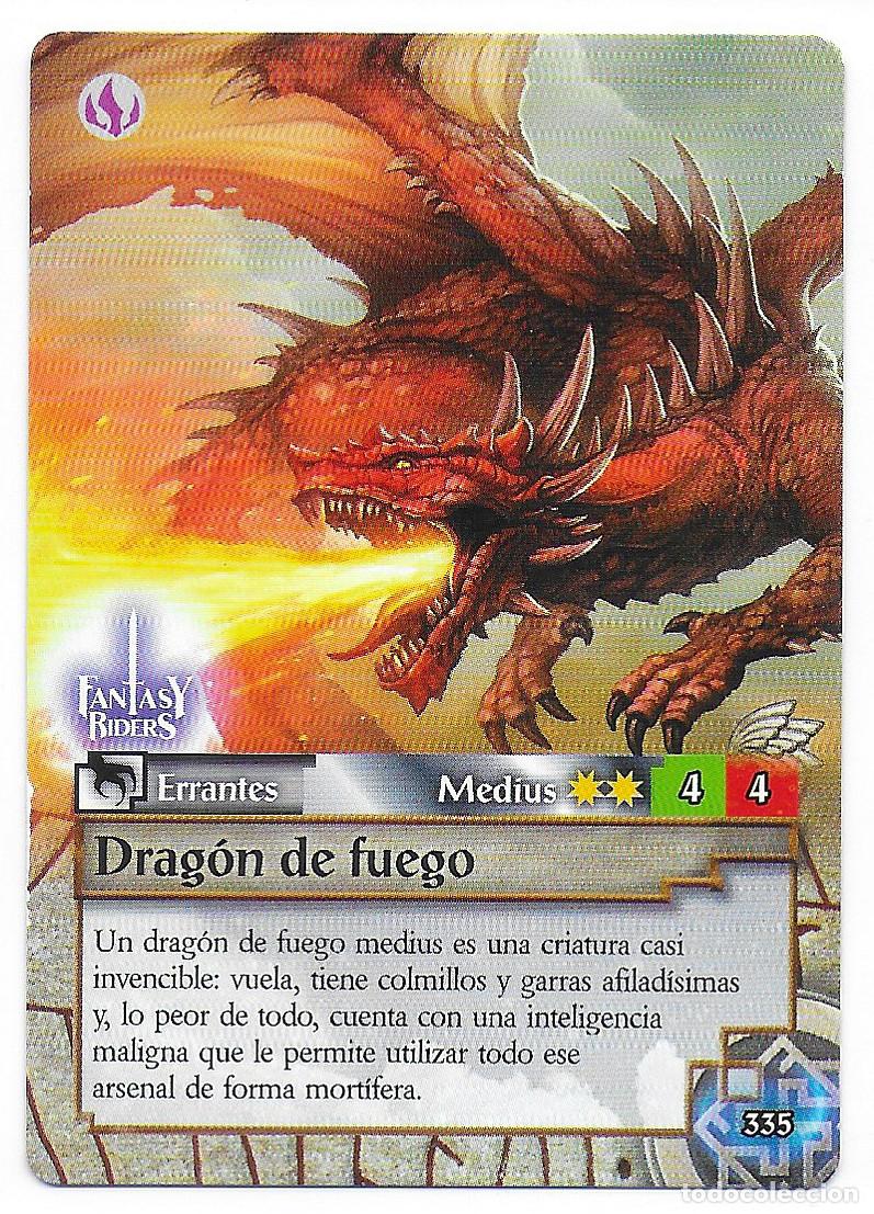 Trading Cards: PANINI - Fantasy Riders 2018 - N&uacute;mero 335 Drag&oacute;n de fuego