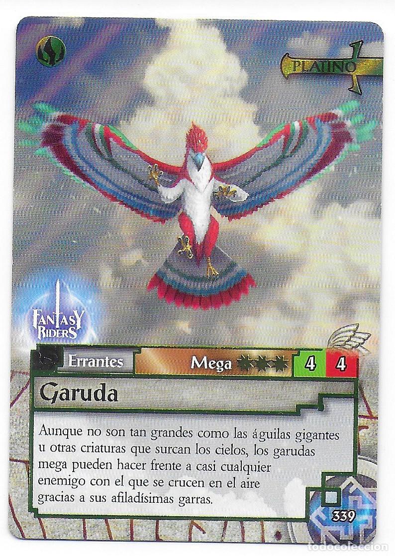 Trading Cards: PANINI - Fantasy Riders 2018 - N&uacute;mero 339 Garuda PLATINO