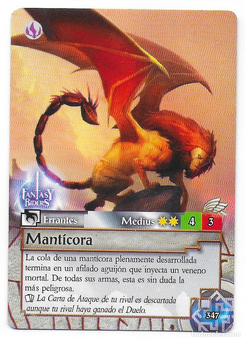Trading Cards: PANINI - Fantasy Riders 2018 - N&uacute;mero 347 Mant&iacute;cora