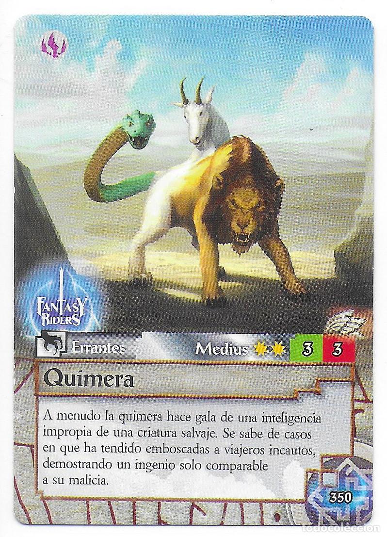 Trading Cards: PANINI - Fantasy Riders 2018 - N&uacute;mero 350 Quimera