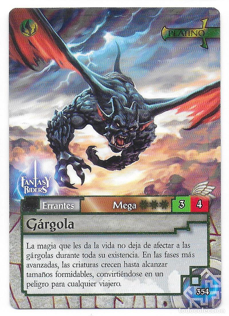 Trading Cards: PANINI - Fantasy Riders 2018 - N&uacute;mero 354 G&aacute;rgola PLATINO