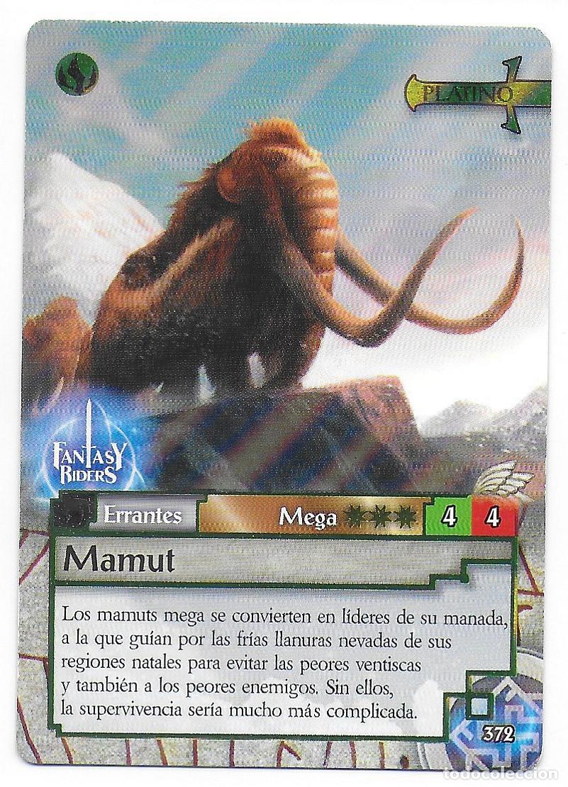 Trading Cards: PANINI - Fantasy Riders 2018 - N&uacute;mero 372 Mamut PLATINO