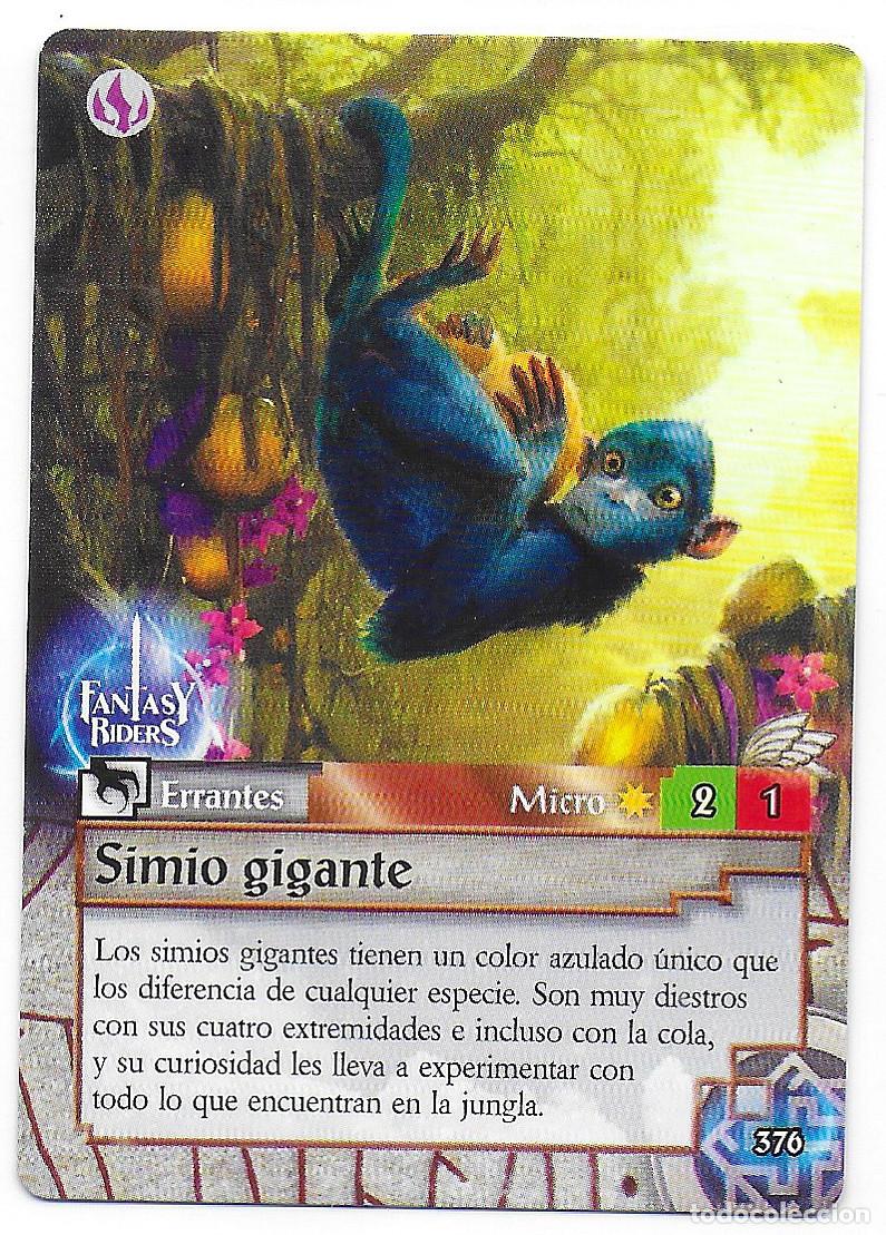 Trading Cards: PANINI - Fantasy Riders 2018 - N&uacute;mero 376 Simio gigante
