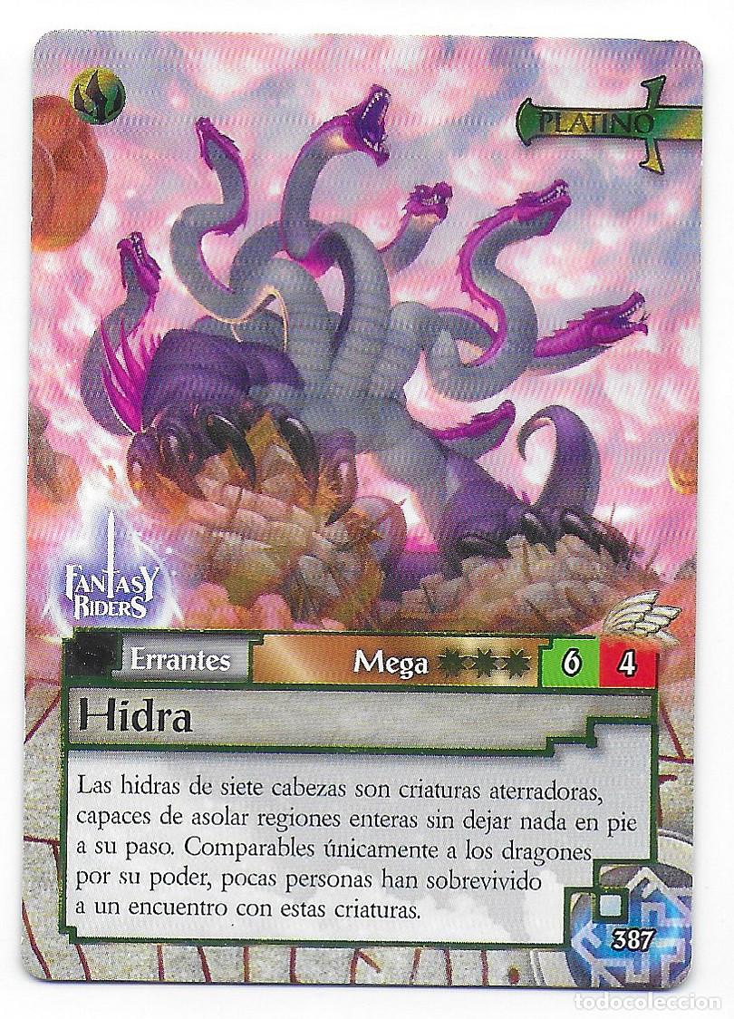 Trading Cards: PANINI - Fantasy Riders 2018 - N&uacute;mero 387 Hidra PLATINO