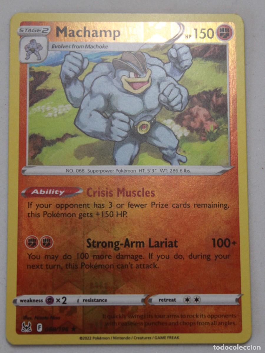 Trading Cards: Carta Pok&eacute;mon Machamp Reverse Holo 088/196 Lost Origin Ingles TCG