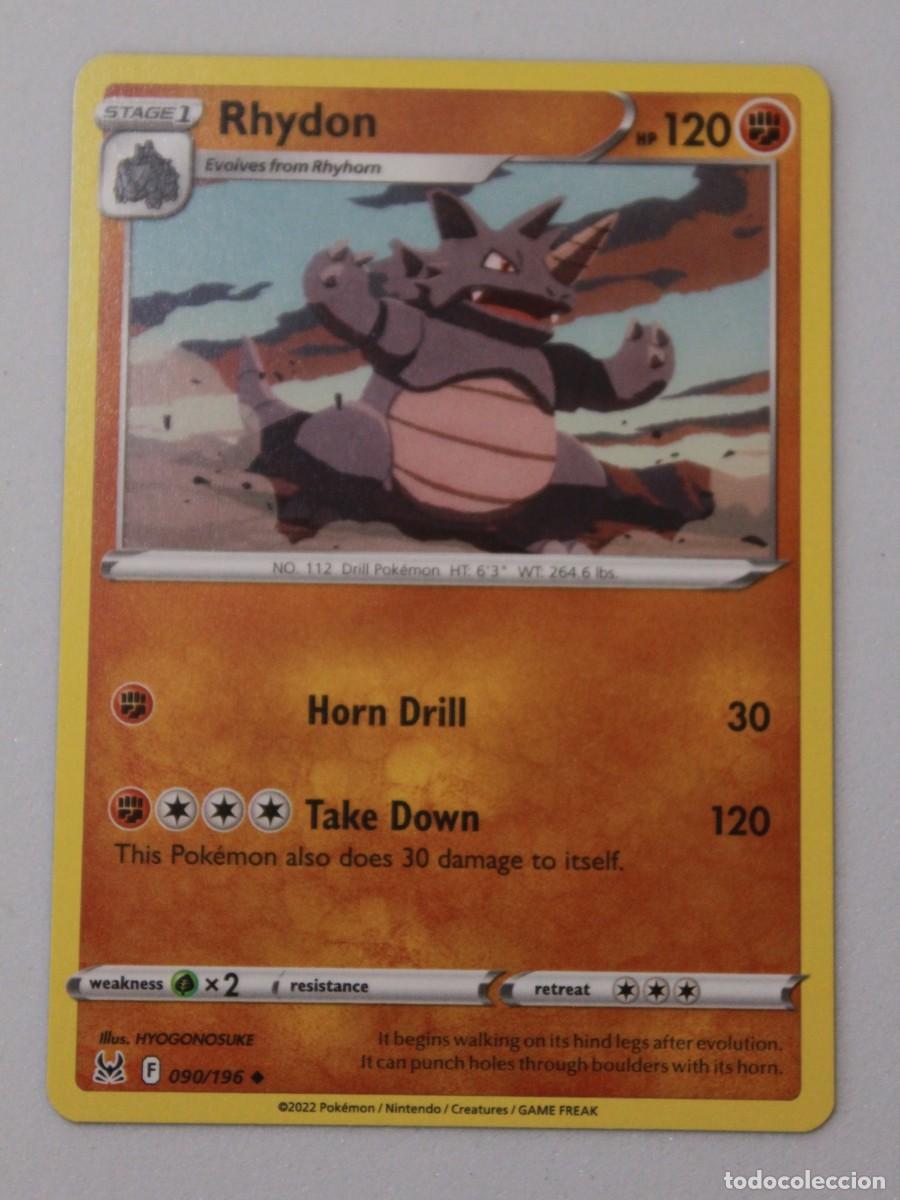 Cartes &agrave; &Eacute;changer: Carta Pok&eacute;mon Rhydon 090/196 Lost Origin Ingles Original TCG