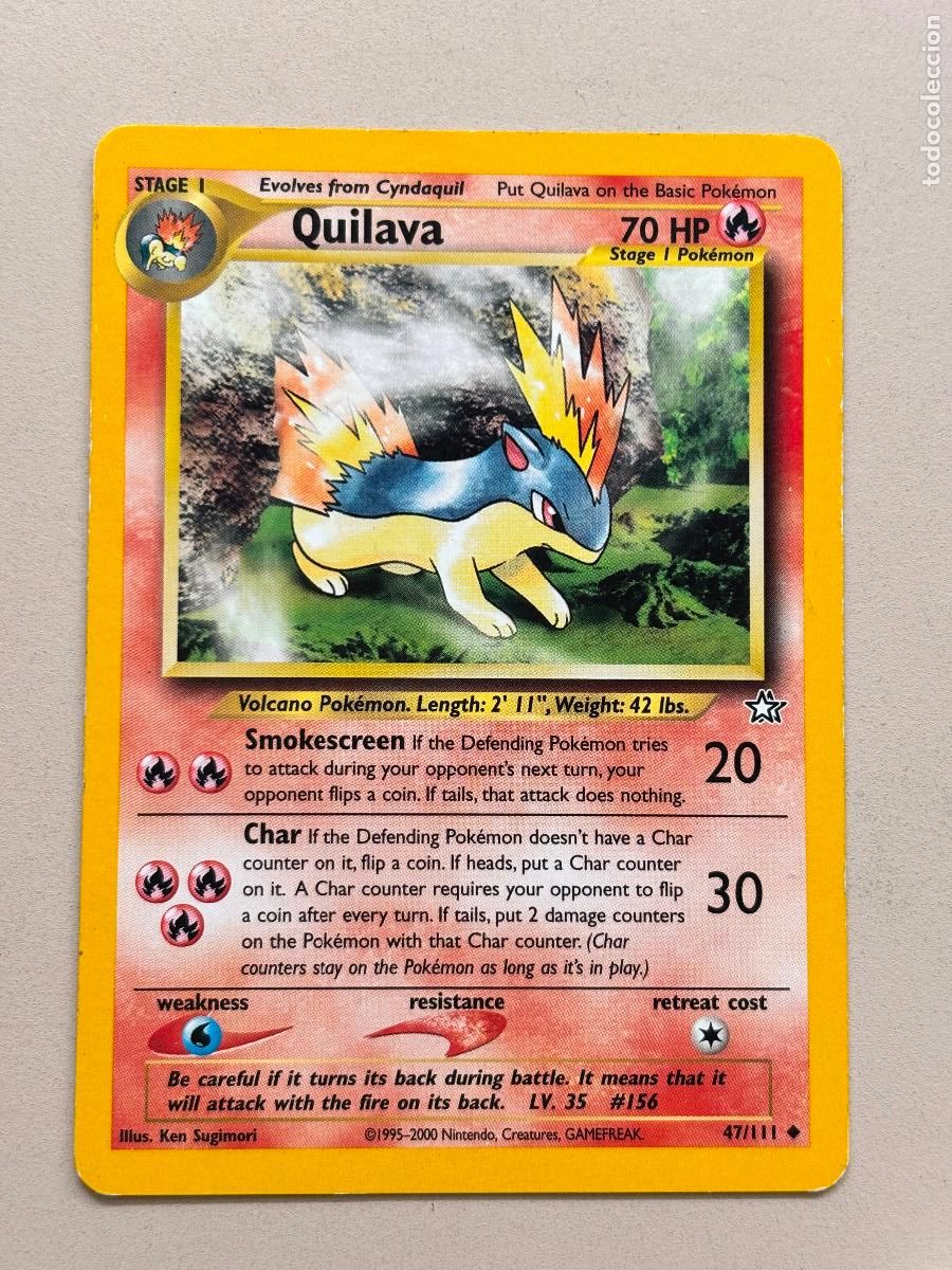Trading Cards: POKEMON TCG - QUILAVA ( NEO GENESIS # 47 )
