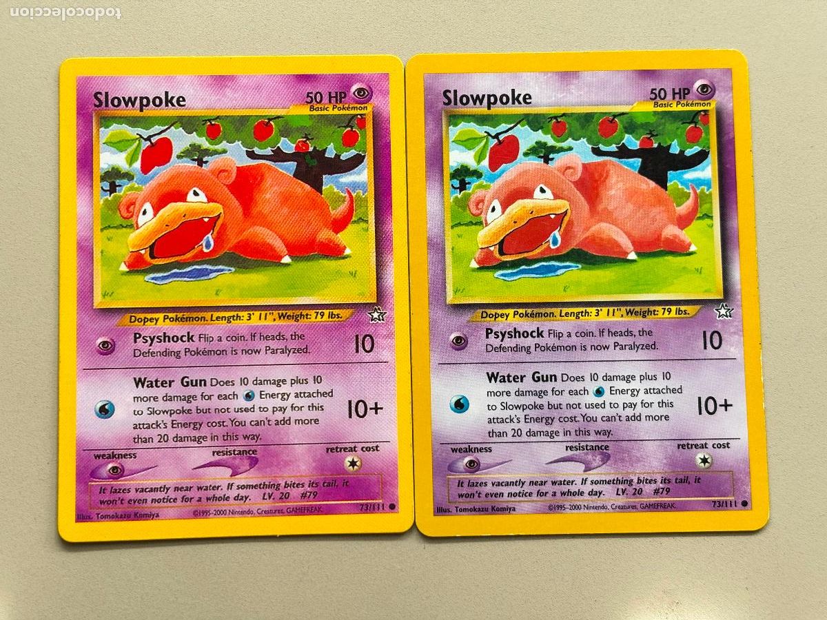 Trading Cards: POKEMON TCG - SLOWPOKE x 2 ( NEO GENESIS # 73 )