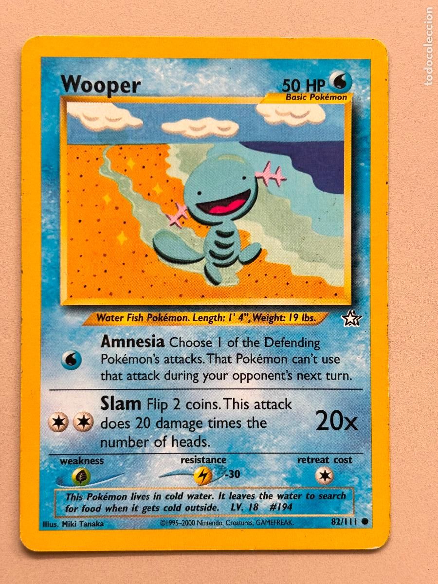 Trading Cards: POKEMON TCG - WOOPER ( NEO GENESIS # 82 )