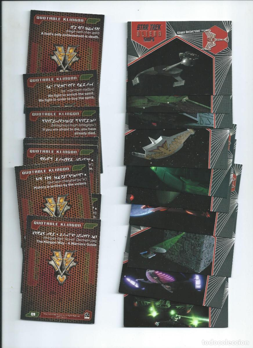 Trading Cards: STRA TREK ALIENS : 2 SUBSETS ESPECIALES COMPLETOS (19 CARDS). RITTENHOUSE, 2014