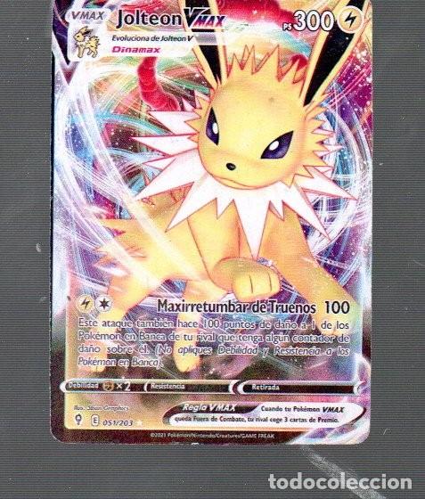 Trading Cards: CROMO DE POK&Eacute;MON VMAX JOITEON max N&ordm; E 051/203 DEL A&Ntilde;O 2021