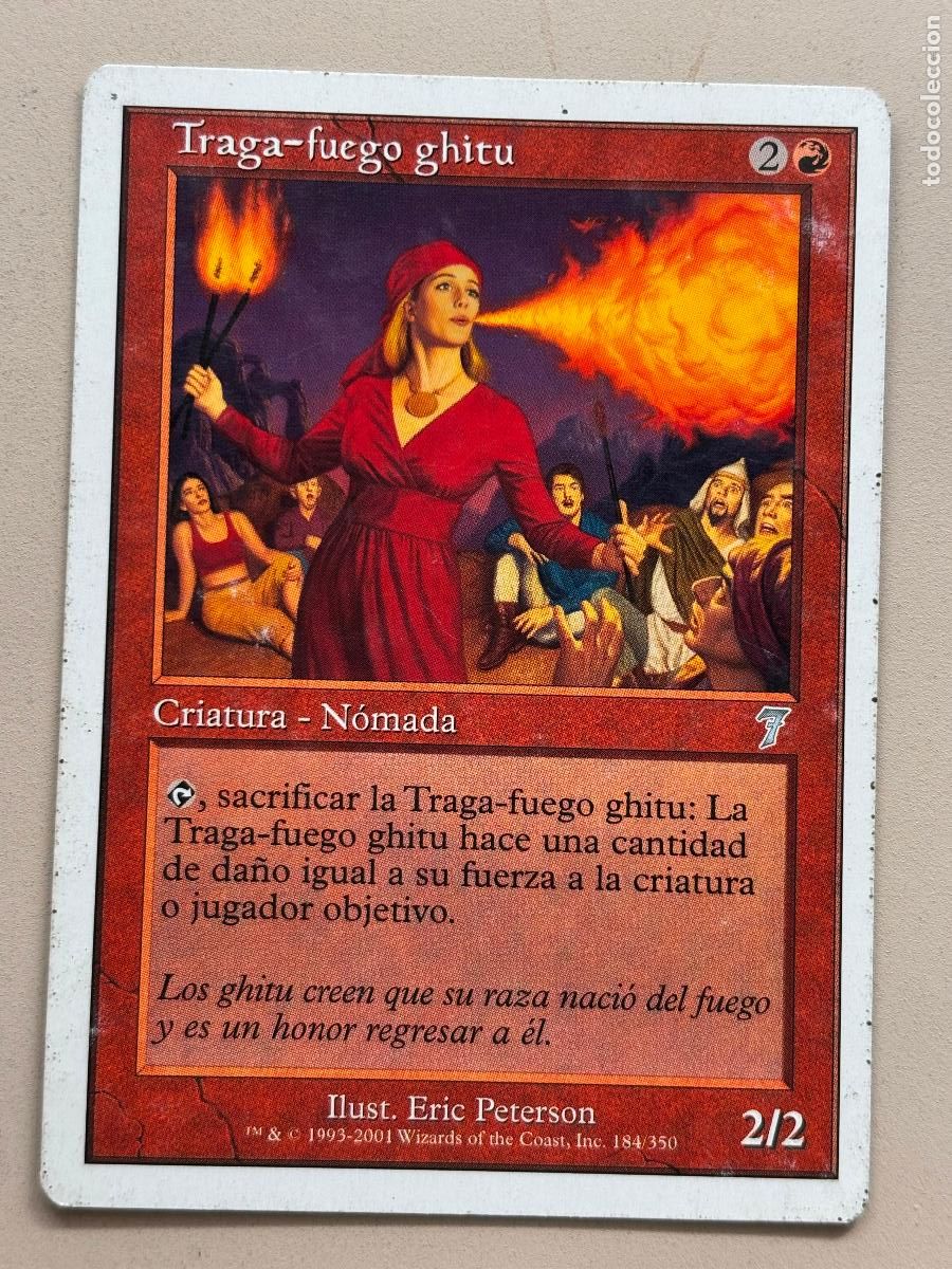 Trading Cards: MAGIC THE GATHERING - TRAGA-FUEGO GHITU ( S&Eacute;PTIMA EDICI&Oacute;N )