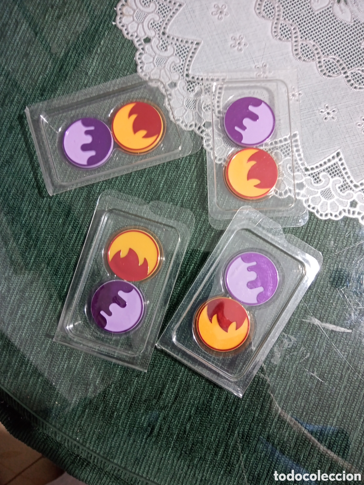 Trading Cards: MARCADORES DE CONDICI&Oacute;N JUEGO POKEMON. 4 BLISTER. NUNCA JUGADOS.