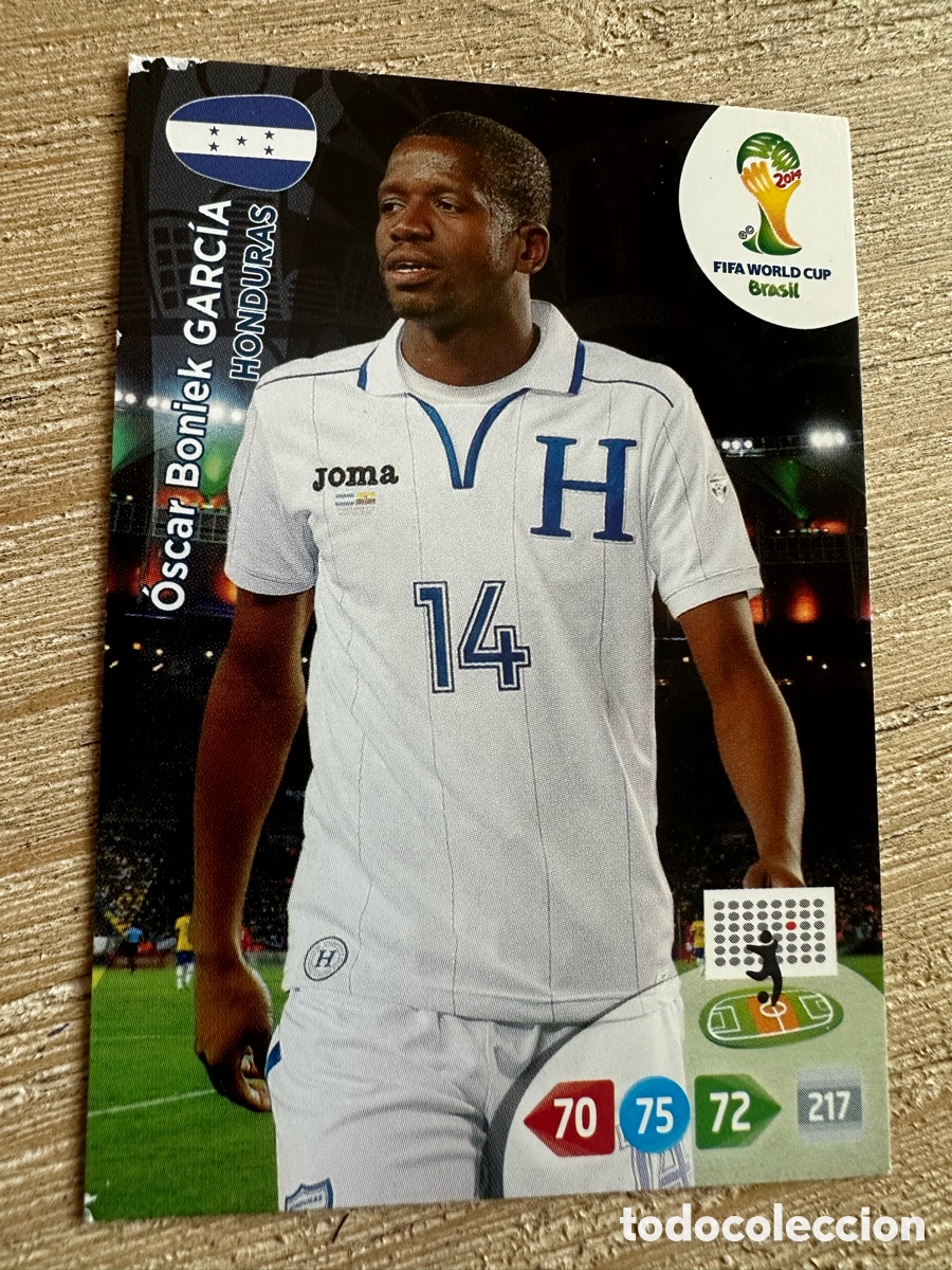 Trading Cards: OSCAR BONIEK GARCIA HONDURAS ADRENALYN XL FIFA WORLD CUP BRASIL 2014 MUNDIAL 14 PANINI