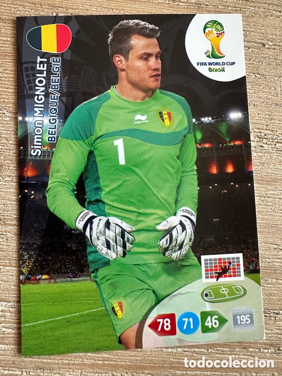 Sammelkarten: SIMON MIGNOLET BELGICA ADRENALYN XL FIFA WORLD CUP BRASIL 2014 MUNDIAL 14 PANINI