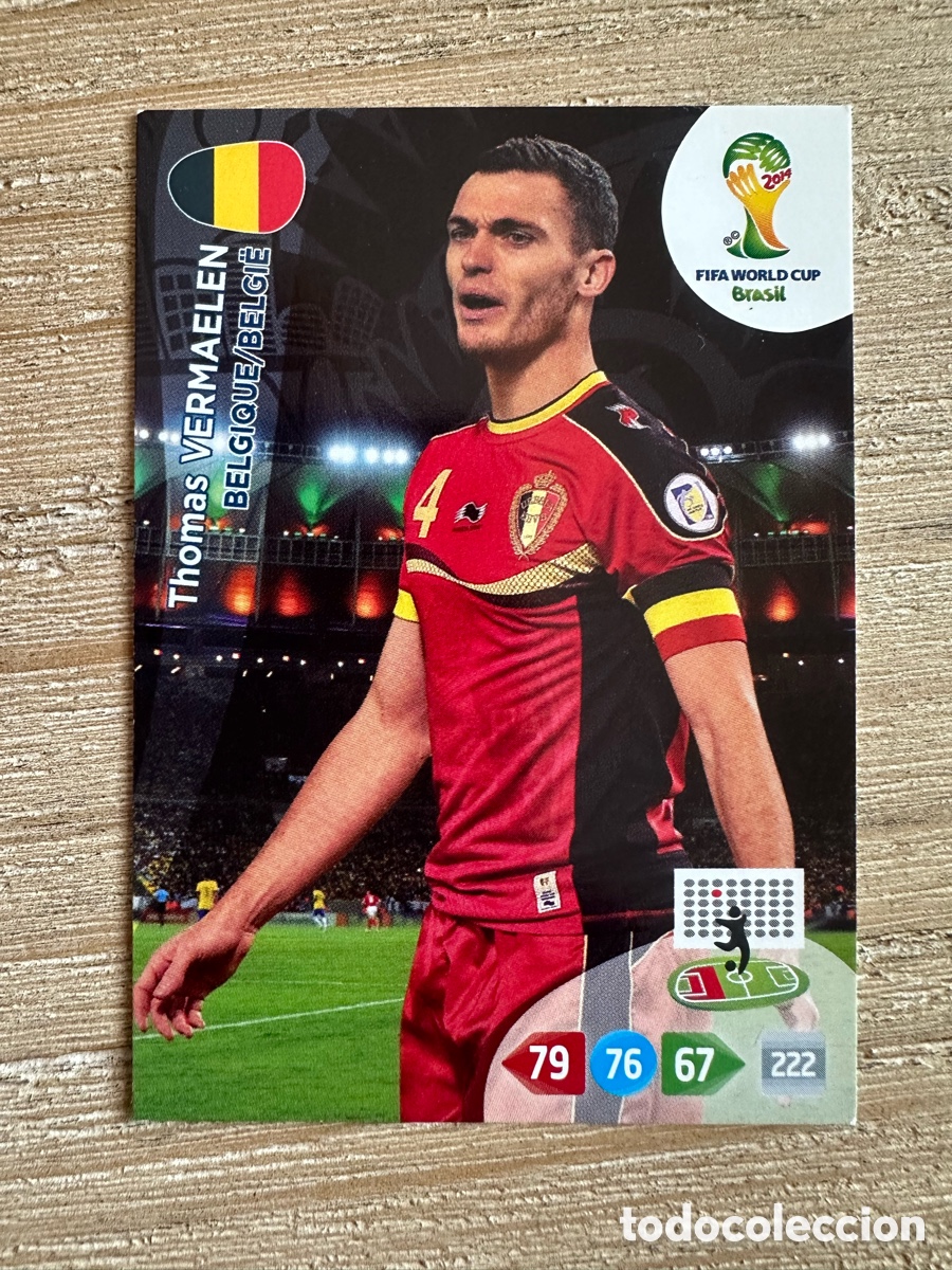 Trading Cards: THOMAS VERMAELEN BELGICA ADRENALYN XL FIFA WORLD CUP BRASIL 2014 MUNDIAL 14 PANINI