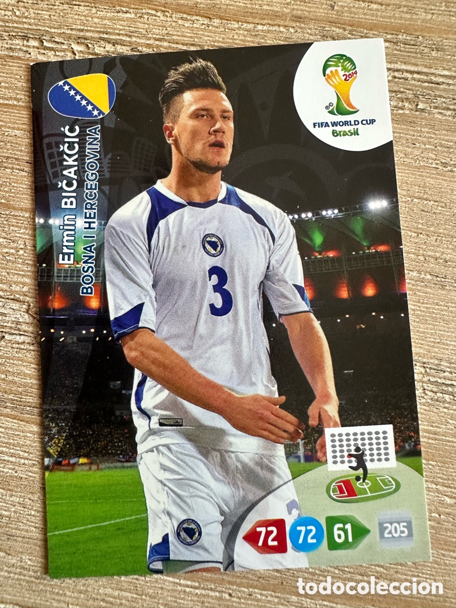 Trading Cards: ERMIN BICAKCIC BOSNIA HERZEGOVINA ADRENALYN XL FIFA WORLD CUP BRASIL 2014 MUNDIAL 14 PANINI