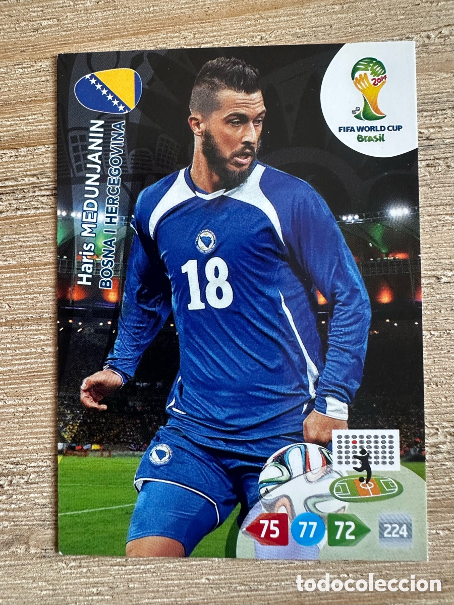 Trading Cards: HARIS MEDUNJANIN BOSNIA HERZEGOVINA ADRENALYN XL FIFA WORLD CUP BRASIL 2014 MUNDIAL 14 PANINI