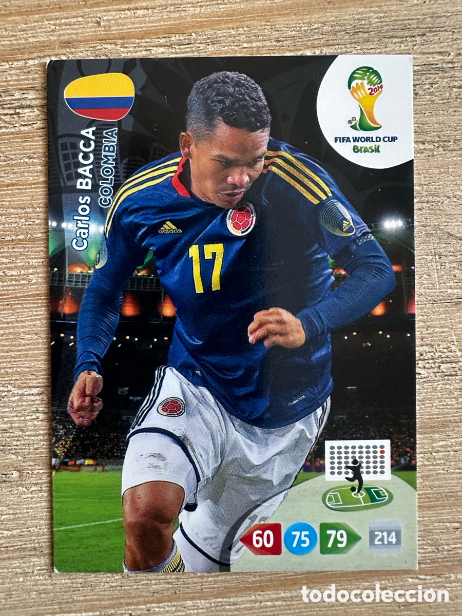 Trading Cards: CARLOS BACCA COLOMBIA ADRENALYN XL FIFA WORLD CUP BRASIL 2014 MUNDIAL 14 PANINI