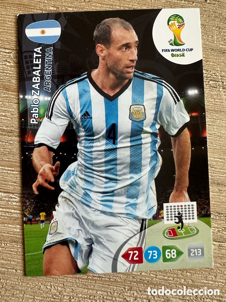 Trading Cards: PABLO ZABALETA ARGENTINA ADRENALYN XL FIFA WORLD CUP BRASIL 2014 MUNDIAL 14 PANINI