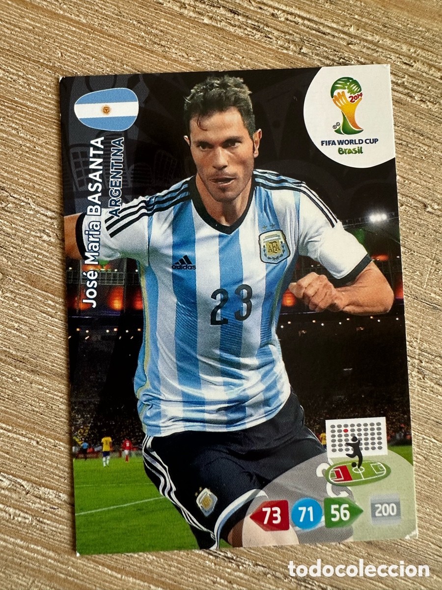 Trading Cards: JOSE MARIA BASANTA ARGENTINA ADRENALYN XL FIFA WORLD CUP BRASIL 2014 MUNDIAL 14 PANINI