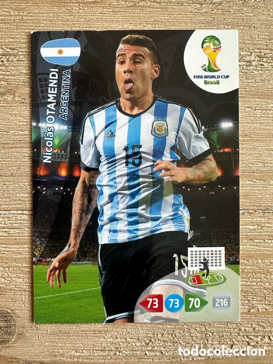 Trading Cards: NICOLAS OTAMENDI ARGENTINA ADRENALYN XL FIFA WORLD CUP BRASIL 2014 MUNDIAL 14 PANINI