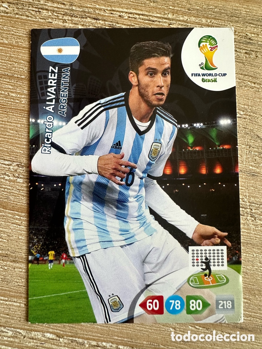 Trading Cards: RICARDO ALVAREZ ARGENTINA ADRENALYN XL FIFA WORLD CUP BRASIL 2014 MUNDIAL 14 PANINI