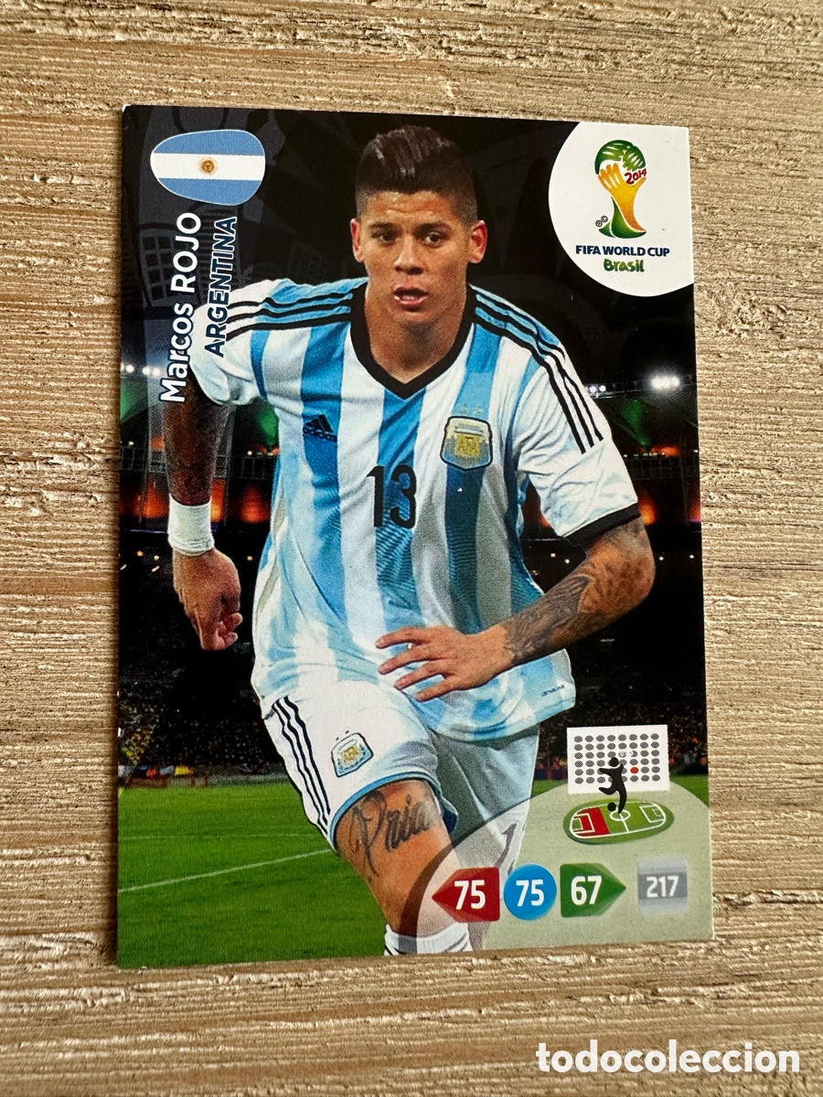 Trading Cards: MARCOS ROJO ARGENTINA ADRENALYN XL FIFA WORLD CUP BRASIL 2014 MUNDIAL 14 PANINI