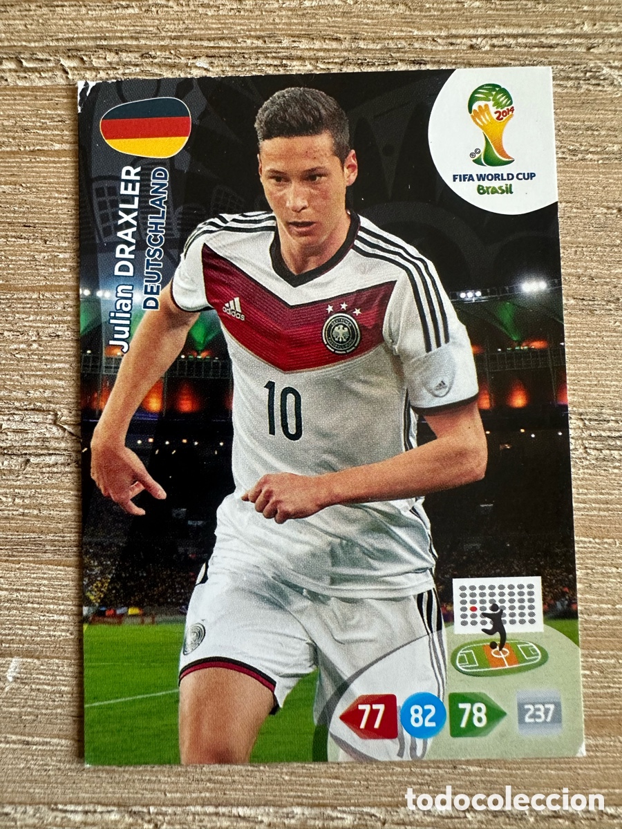 Trading Cards: JULIAN DRAXLER ALEMANIA ADRENALYN XL FIFA WORLD CUP BRASIL 2014 MUNDIAL 14 PANINI