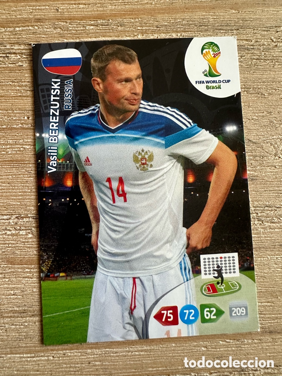 Trading Cards: VASILI BEREZUTSKI RUSIA ADRENALYN XL FIFA WORLD CUP BRASIL 2014 MUNDIAL 14 PANINI