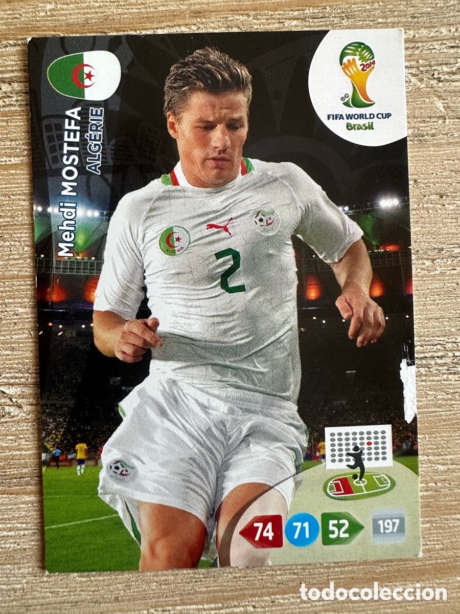 Trading Cards: MEHDI MOSTEFA ARGELIA ADRENALYN XL FIFA WORLD CUP BRASIL 2014 MUNDIAL 14 PANINI