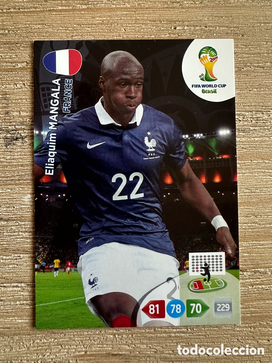 Trading Cards: ELIAQUIM MANGALA FRANCIA ADRENALYN XL FIFA WORLD CUP BRASIL 2014 MUNDIAL 14 PANINI
