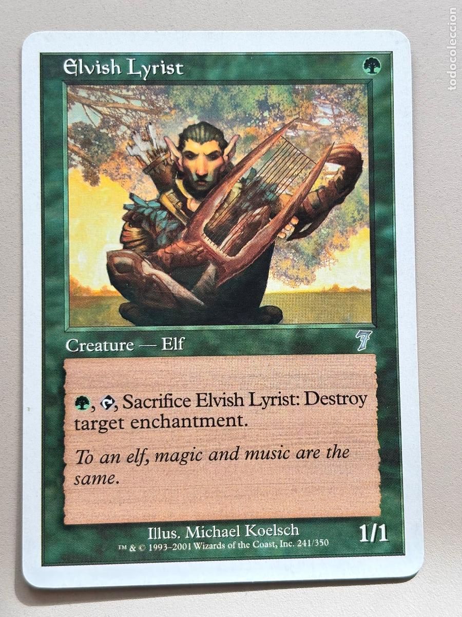 Trading Cards: MAGIC THE GATHERING - ELVISH LYRIST ( S&Eacute;PTIMA EDICI&Oacute;N )