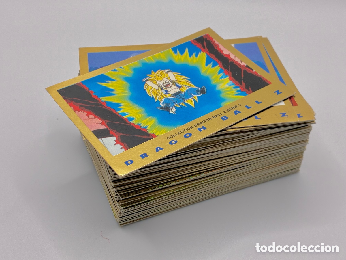 Trading Cards: COLECCION COMPLETA 105 TRADING CARDS DRAGON BALL Z SERIE 3 ORO PANINI 1989