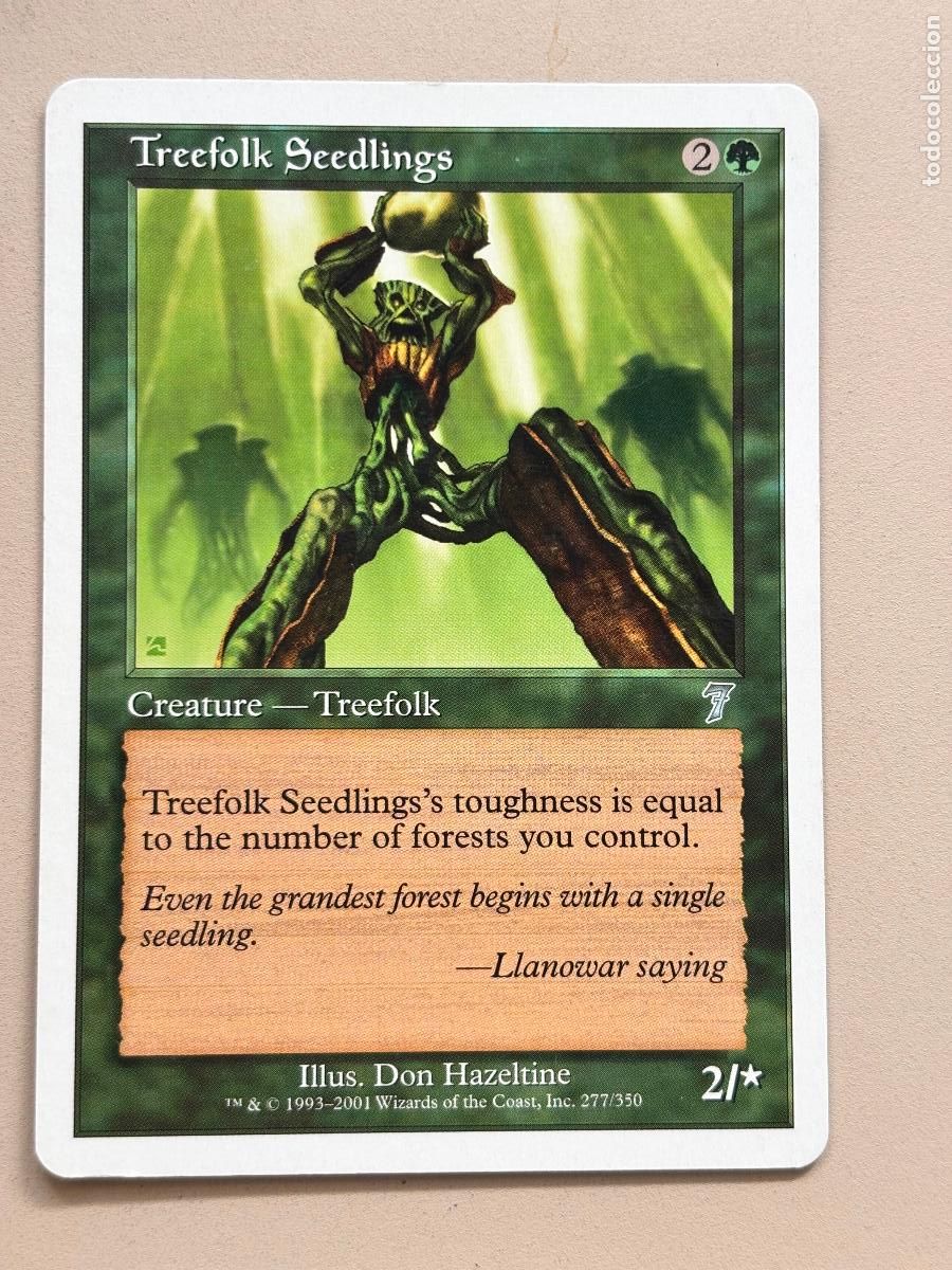 Trading Cards: MAGIC THE GATHERING - TREEFOLK SEEDLINGS ( S&Eacute;PTIMA EDICI&Oacute;N )