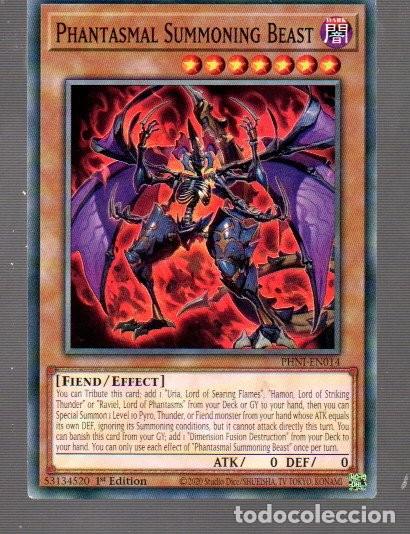 Trading Cards: CROMO DE KONAMI PHANTASMAL SUMMONING BEAST N&ordm; ENO 14 EDITOR 1&ordm; DEL A&Ntilde;O 2020