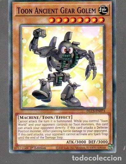 Trading Cards: CROMO DE KONAMI TOON ANCIENT GEAR GOLEM N&ordm; EN 073 EDITOR 1&ordm; DEL A&Ntilde;O 2020