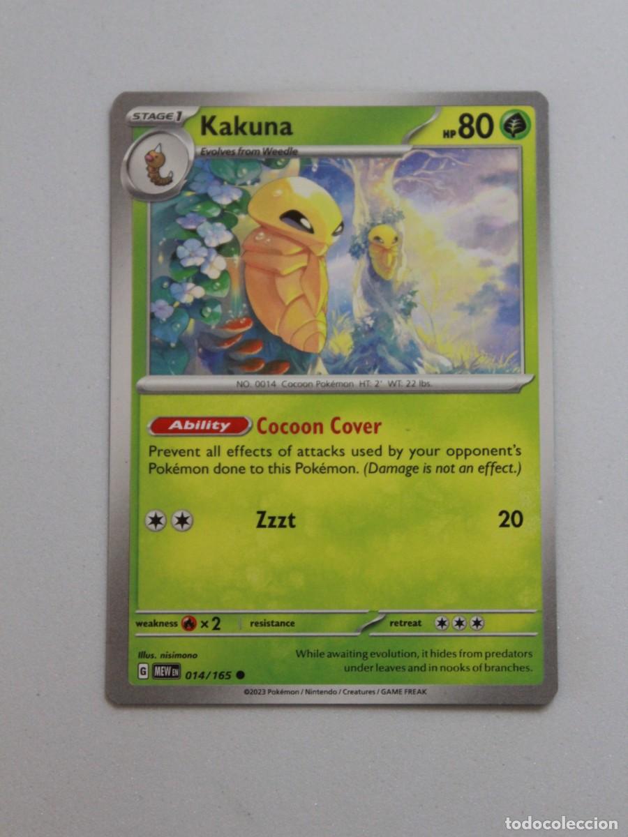 Trading Cards: Lote 2 - Kakuna 014/165 Pok&eacute;mon TCG Pok&eacute;mon 151 Carta Coleccionista