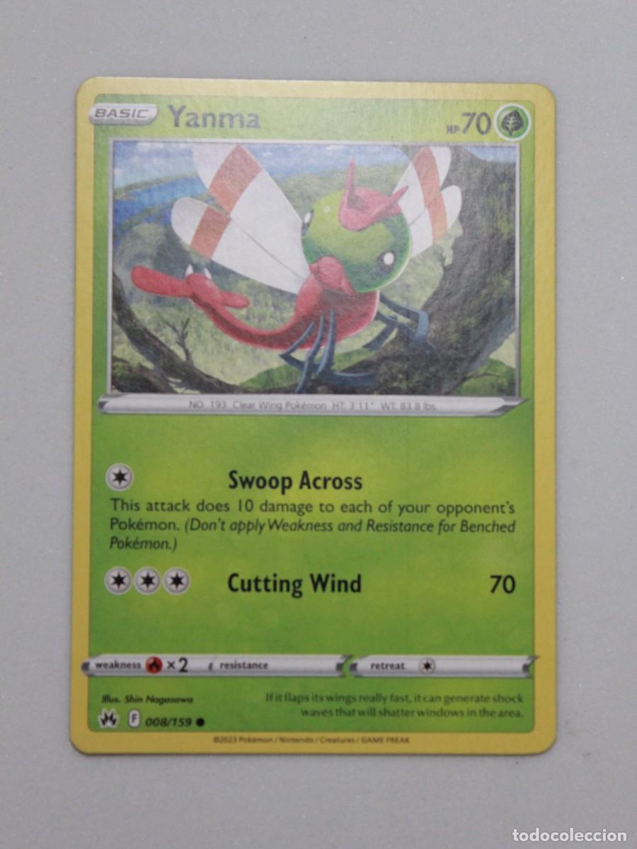 Trading Cards: Yanma 008/159 Pok&eacute;mon TCG Crown Zenith Carta Pok&eacute;mon
