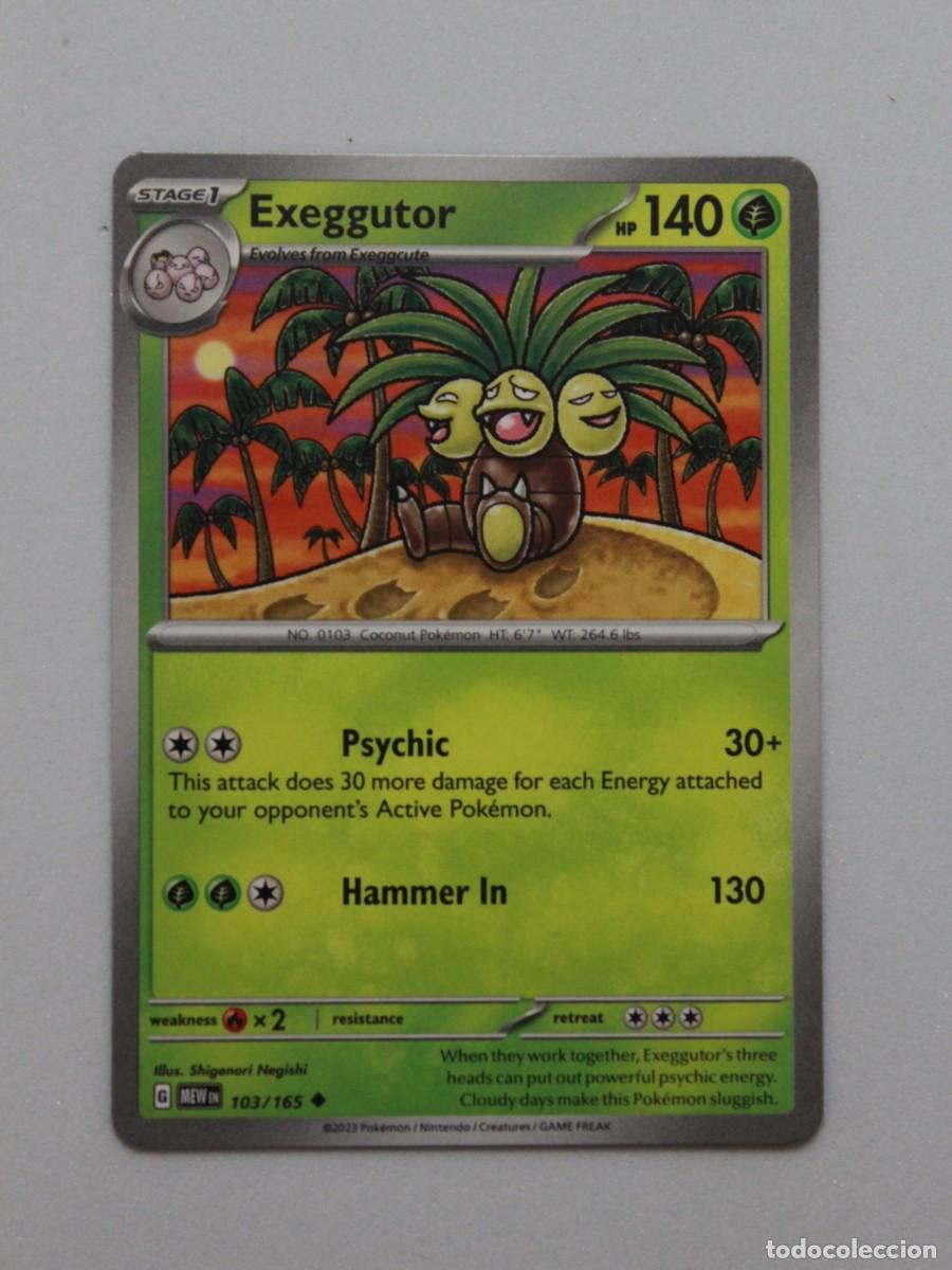 Trading Cards: Exeggutor 103/165 Pok&eacute;mon TCG Pok&eacute;mon 151 Carta Coleccionista