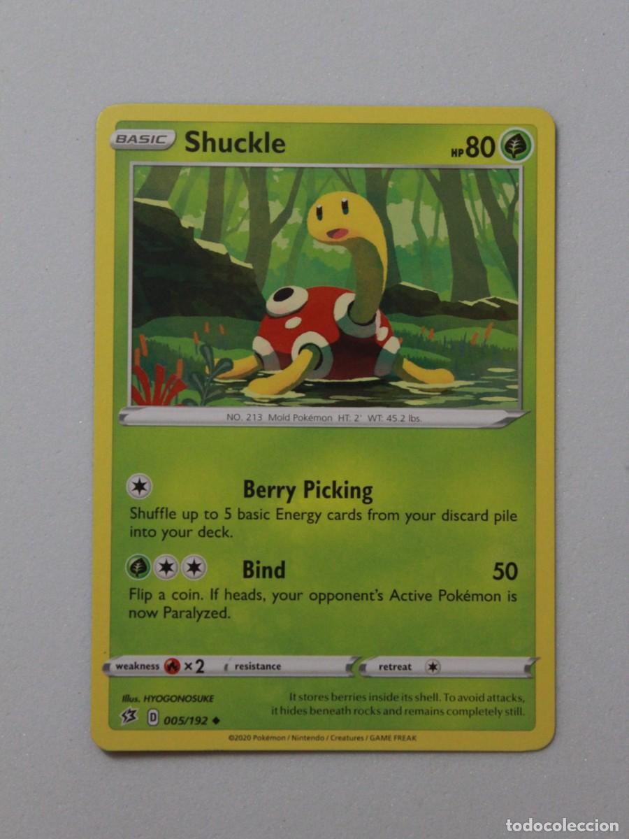 Trading Cards: Shuckle 005/192 Pok&eacute;mon TCG Rebel Clash Carta Pok&eacute;mon
