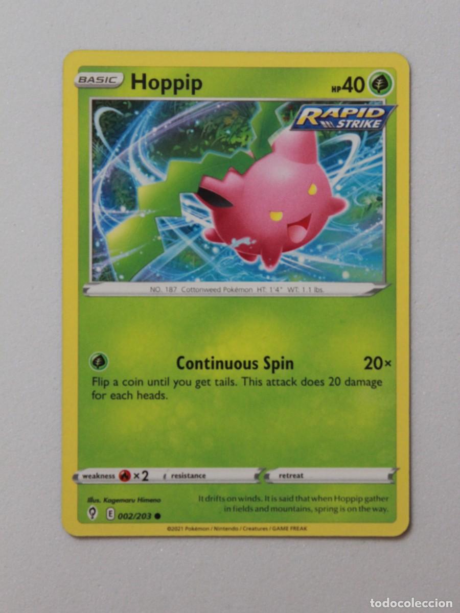 Cartes &agrave; &Eacute;changer: Hoppip Rapid Strike 002/203 Pok&eacute;mon TCG Evolving Skies Carta Pok&eacute;mon