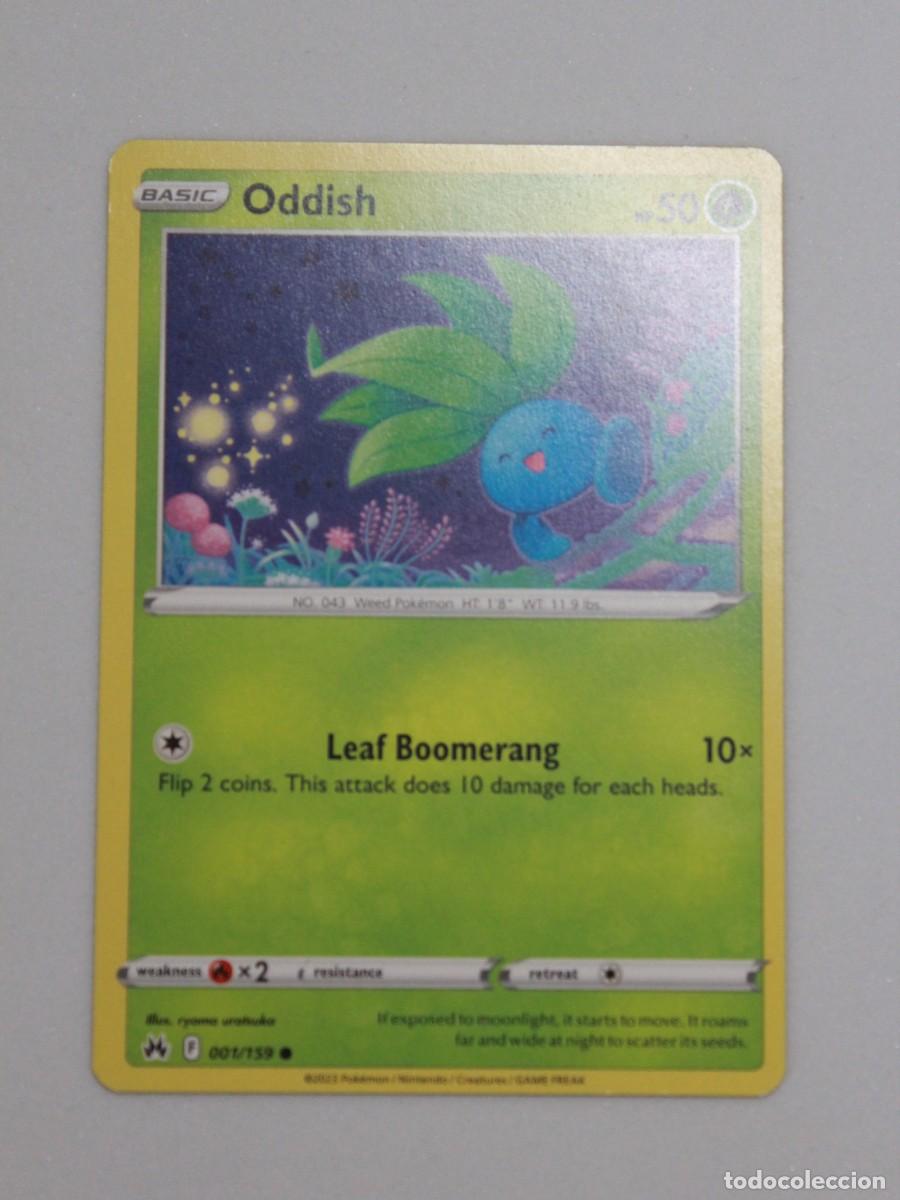 Trading Cards: Oddish Reverse Holo 008/159 Pok&eacute;mon TCG Crown Zenith Carta Pok&eacute;mon