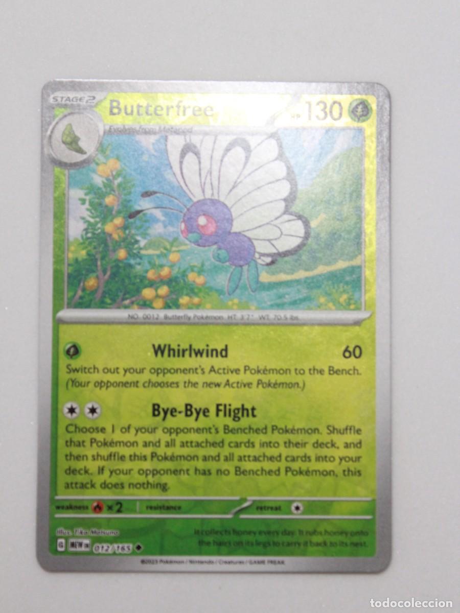 Trading Cards: Butterfree Reverse Holo 012/165 Pok&eacute;mon TCG Pok&eacute;mon 151 Carta Pok&eacute;mon