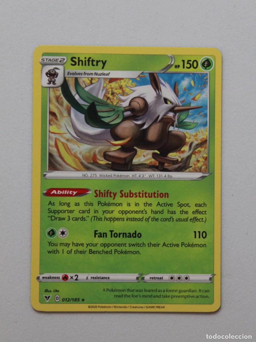Trading Cards: Shiftry Rare 012/185 Pok&eacute;mon TCG Vivid Voltage Carta Rara Pok&eacute;mon