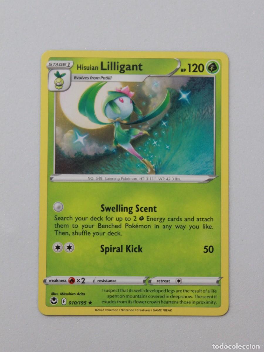 Trading Cards: Hisuian Lilligant Rare 010/195 Pok&eacute;mon TCG Silver Tempest Carta Rara