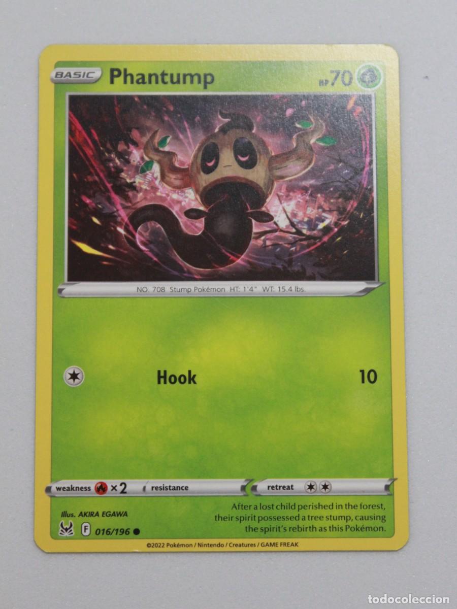 Trading Cards: Phantump 016/196 Pok&eacute;mon TCG Lost Origin Carta Pok&eacute;mon