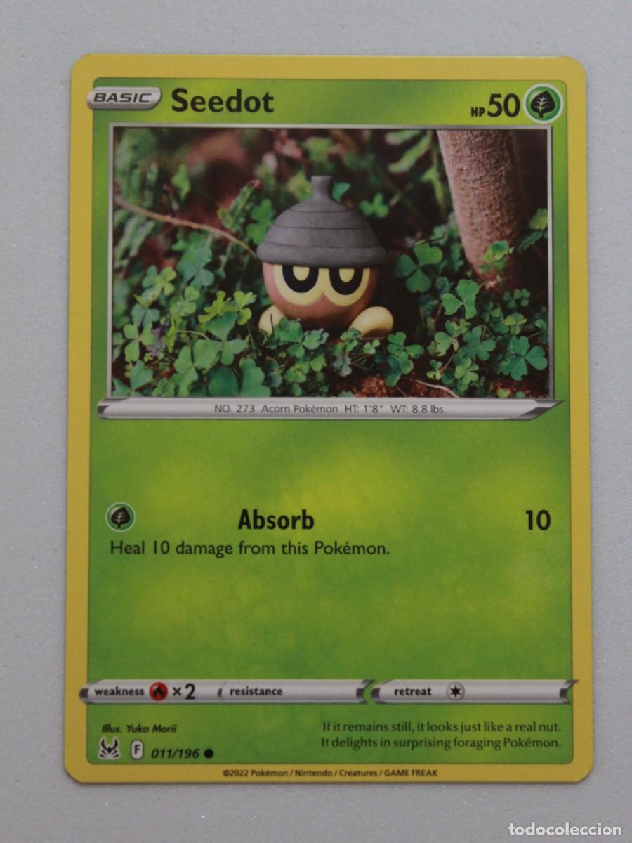 Trading Cards: Seedot 011/196 Pok&eacute;mon TCG Lost Origin Carta Pok&eacute;mon
